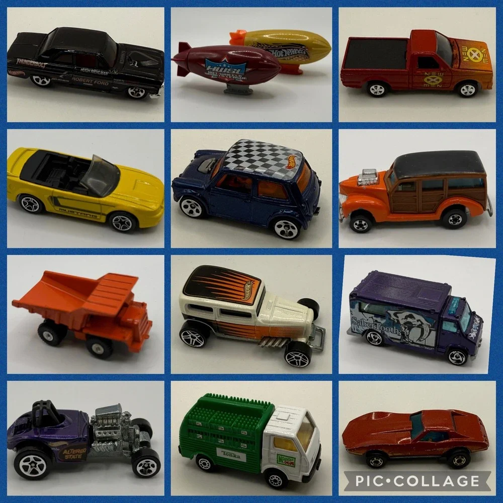 Vintage Diecast Car Lot Hot Wheels Matchbox Tomica Tonka Mustang X-Men Woodie